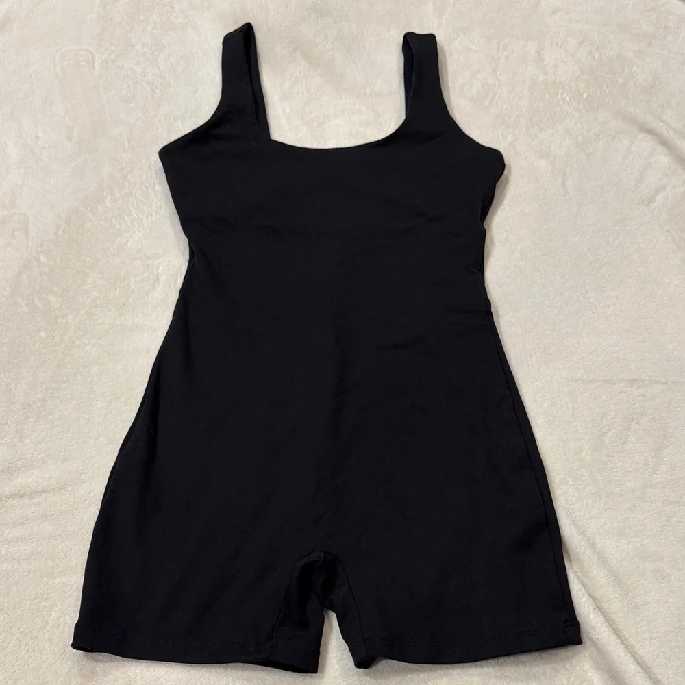 AUTOMET Women’s Black One Piece Spandex Romper Size XS